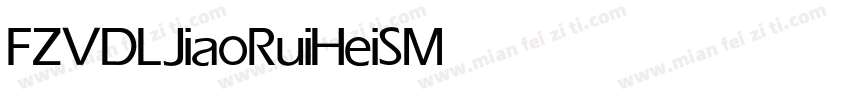 FZVDLJiaoRuiHeiS Medium字体转换